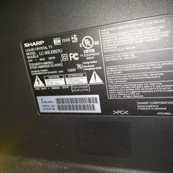 90-inch SHARP AQUOS TV + WALL-MOUNT 