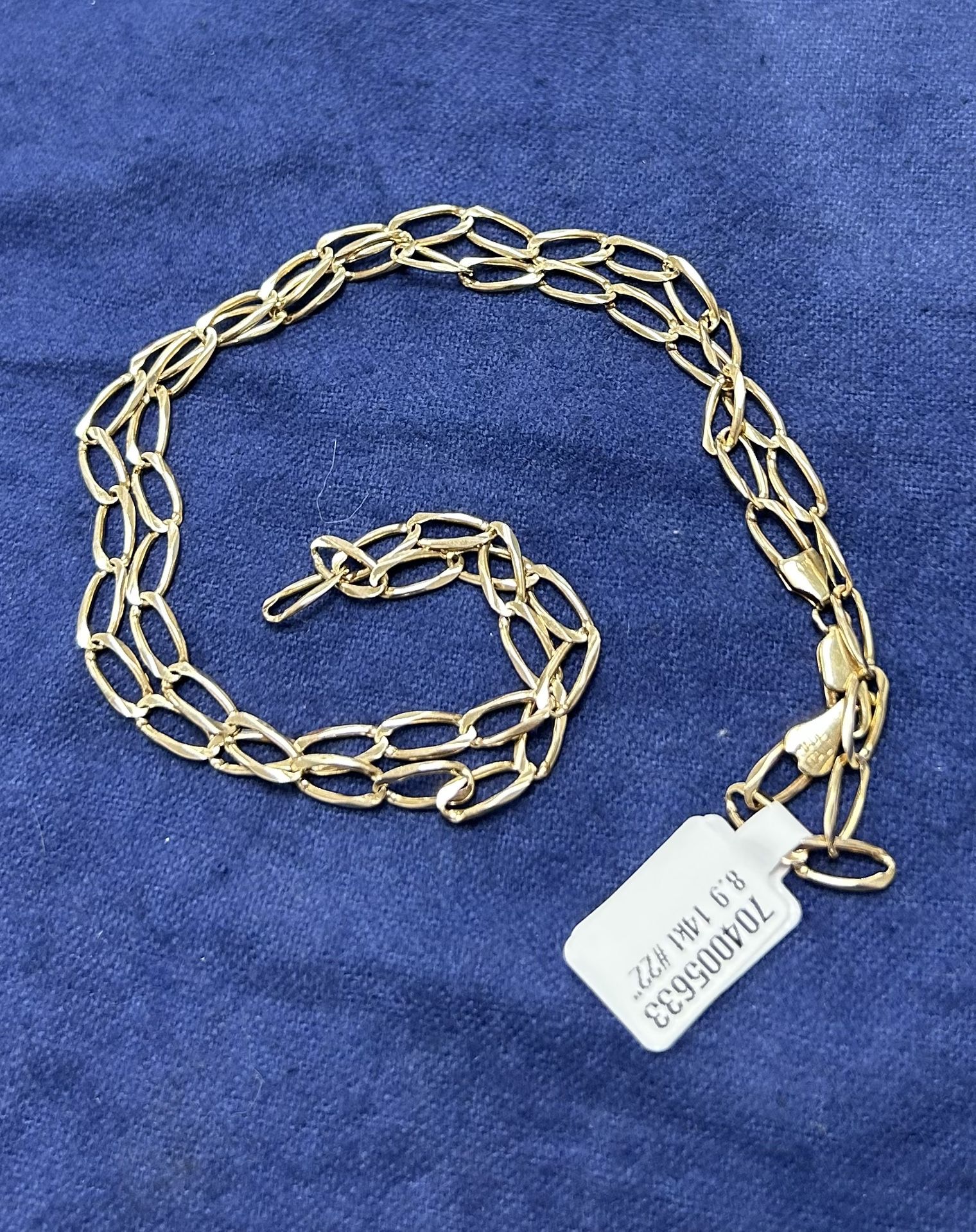 Unisex Fancy Chain 14k Yellow Gold