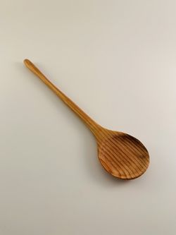 (NEW) Hand Carved Cooking Spoon (Cedar)