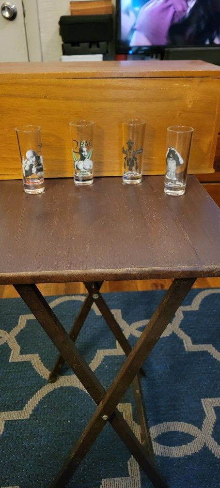 Tupac Double Shot Glasses