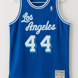 Jerry West Los Angeles Lakers Hardwood Classics Jersey (#44)
