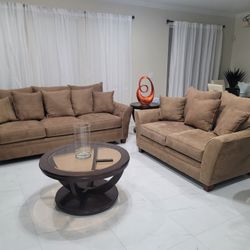 Living room Sofa and Loveseat ( Tan)