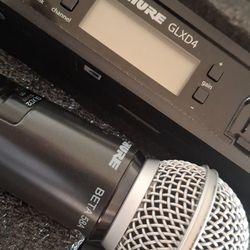wireless microphone system Shure beta GLXD4  58A