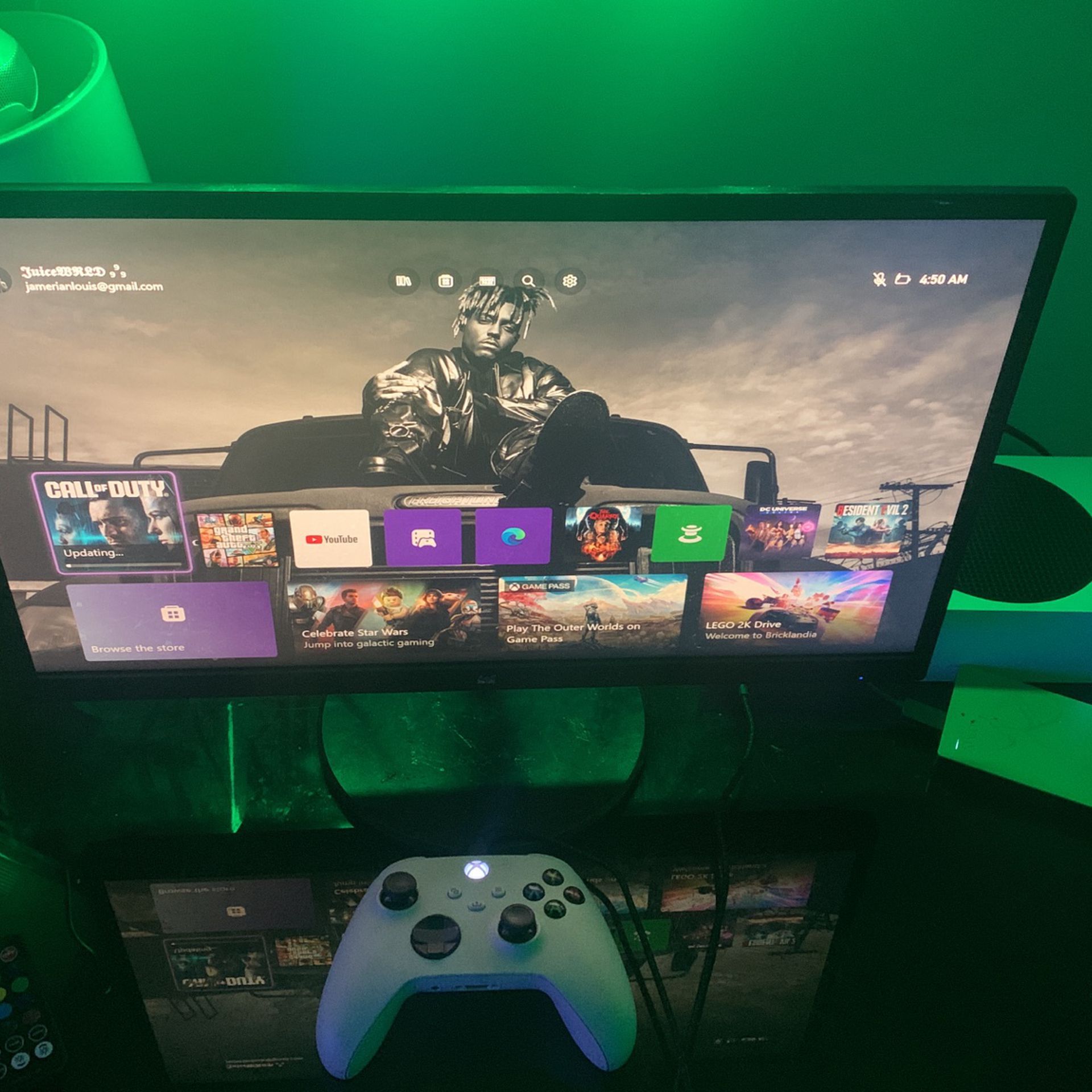 Xbox Series S With Monitor