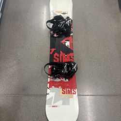 Sims 151CM Snowboard with Sims Bindings