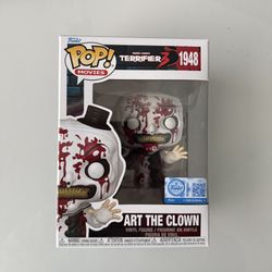 Funko pop Terrifier 3 art the clown 1948 Entertainment Earth exclusive