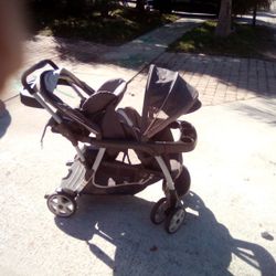 Baby Stroller Two-seater