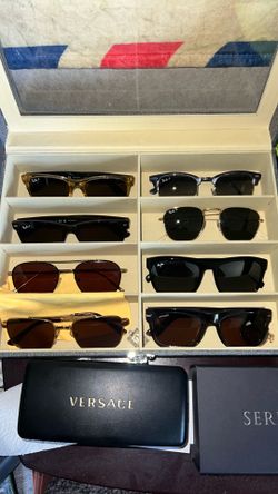 Raybans serengeti versace persol etc