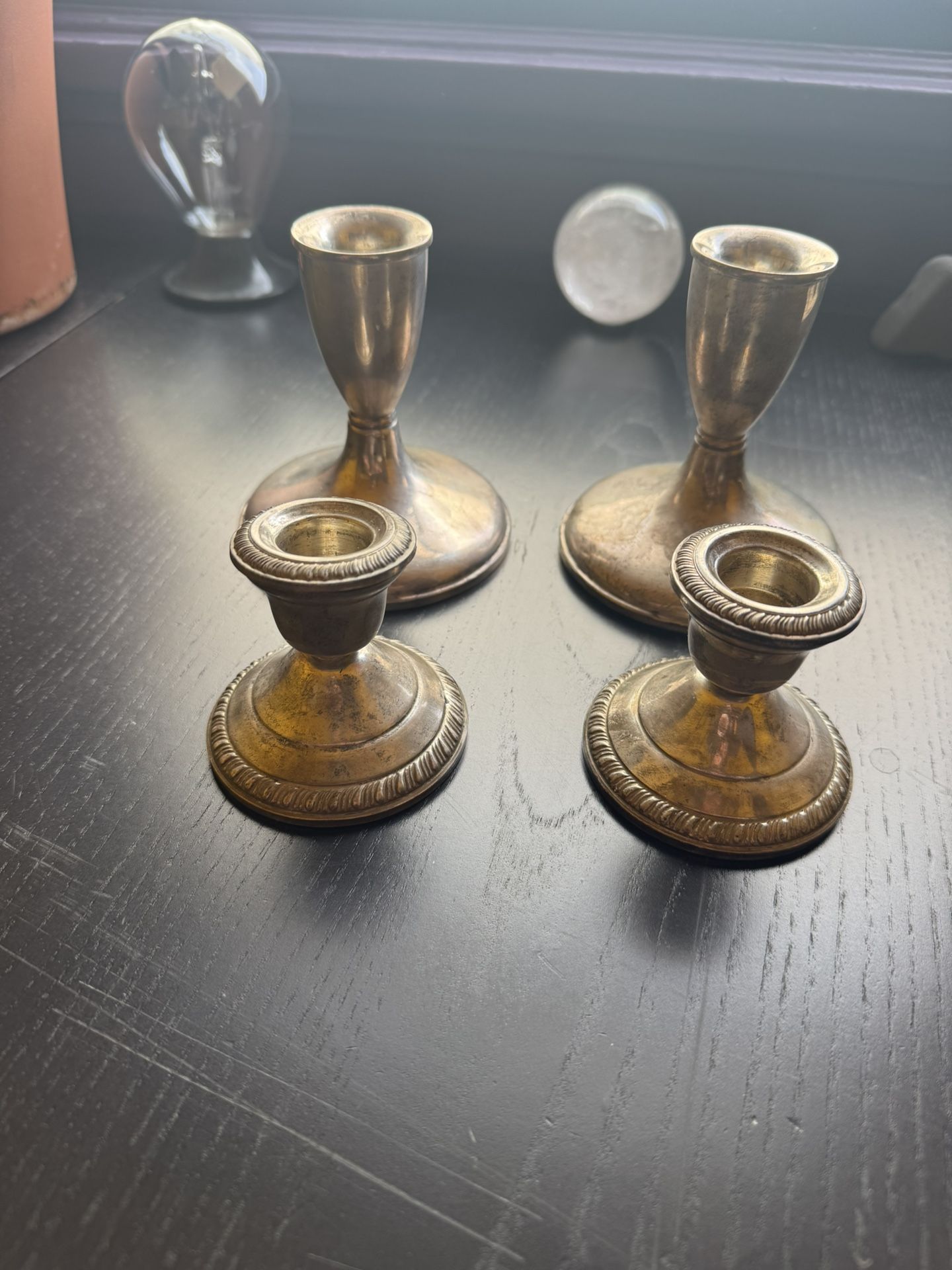 Sterling Silver Candlestick Holders