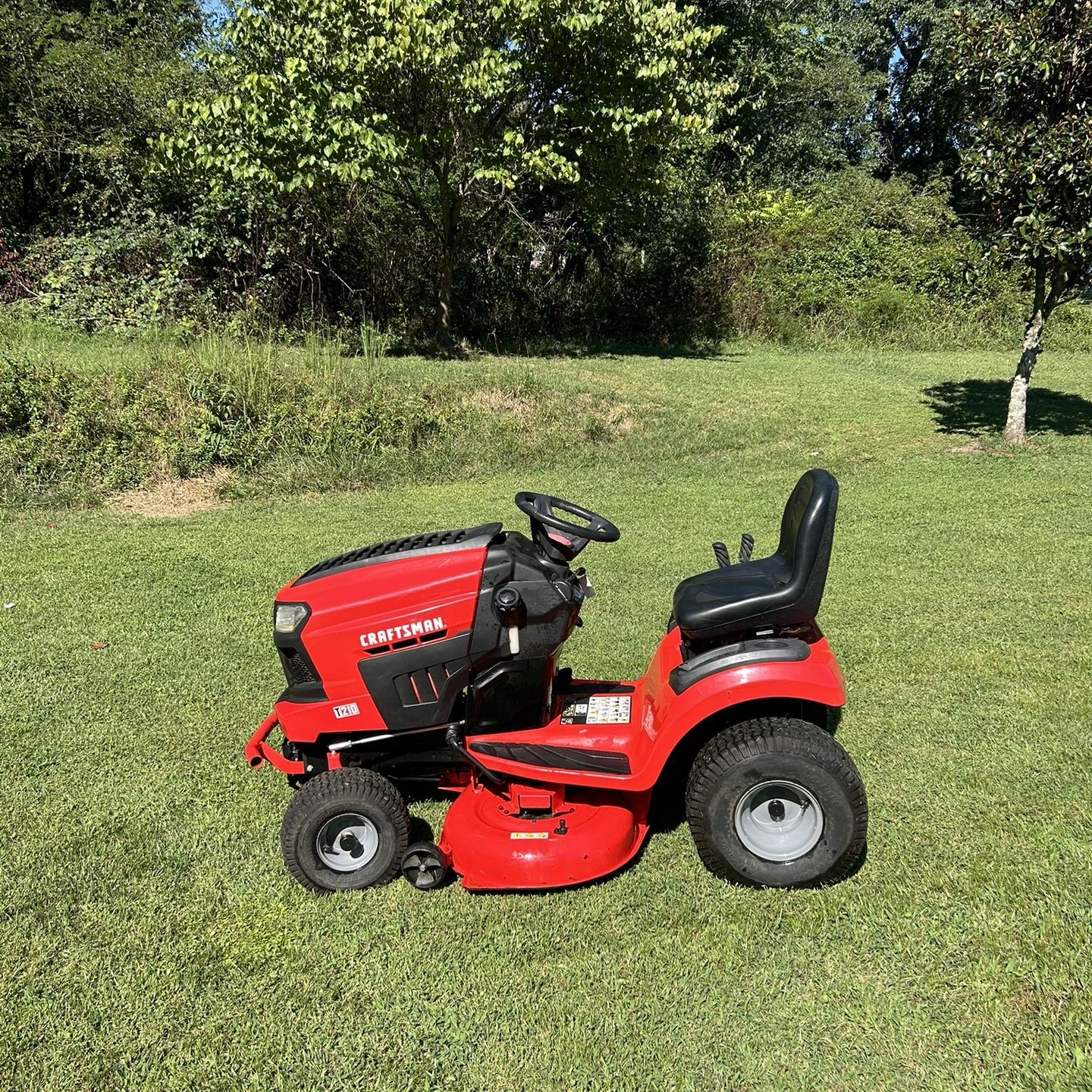 Craftsman riding mower t210 hotsell