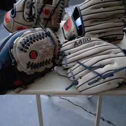 Wilson Baseball Gloves New $40!! kids