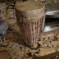 African Animal Hide Shaker Drum