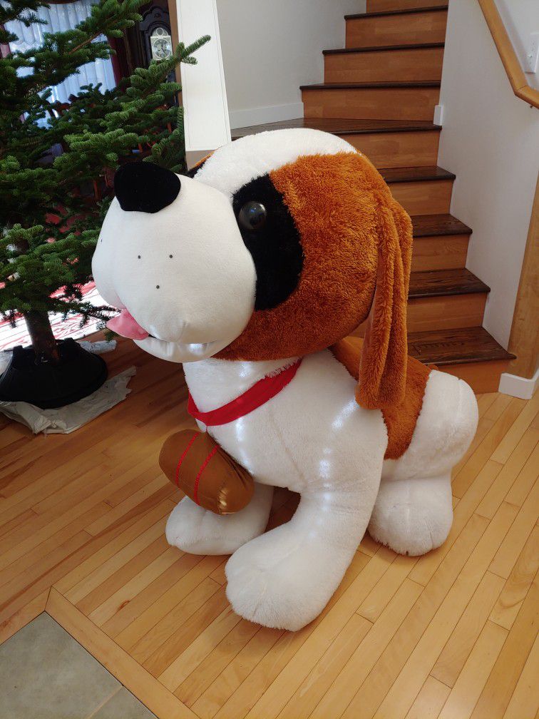 Giant Stuffed Animal Saint Bernard