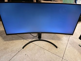 Lg 34” curved ultra wide monitor