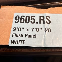 Garage door pamel (4) 9'0 x 7'0. hardware is not included.