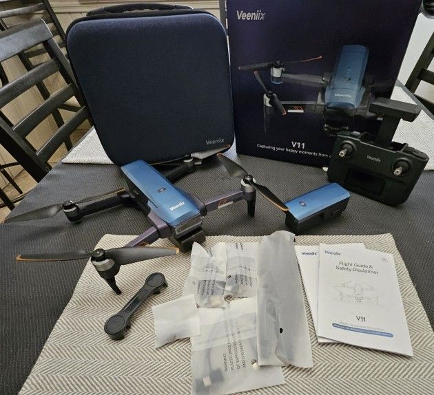 Brand New VEENIIX V11 GPS Drone-4K UHD-9800ft Range-2x Batteries-GPS Failsafe-70 Mins Flight Time ($470)