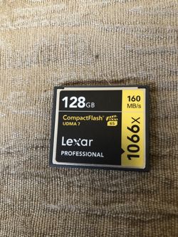 CompactFlash Lexar Professional 128gb- 1066x-4k