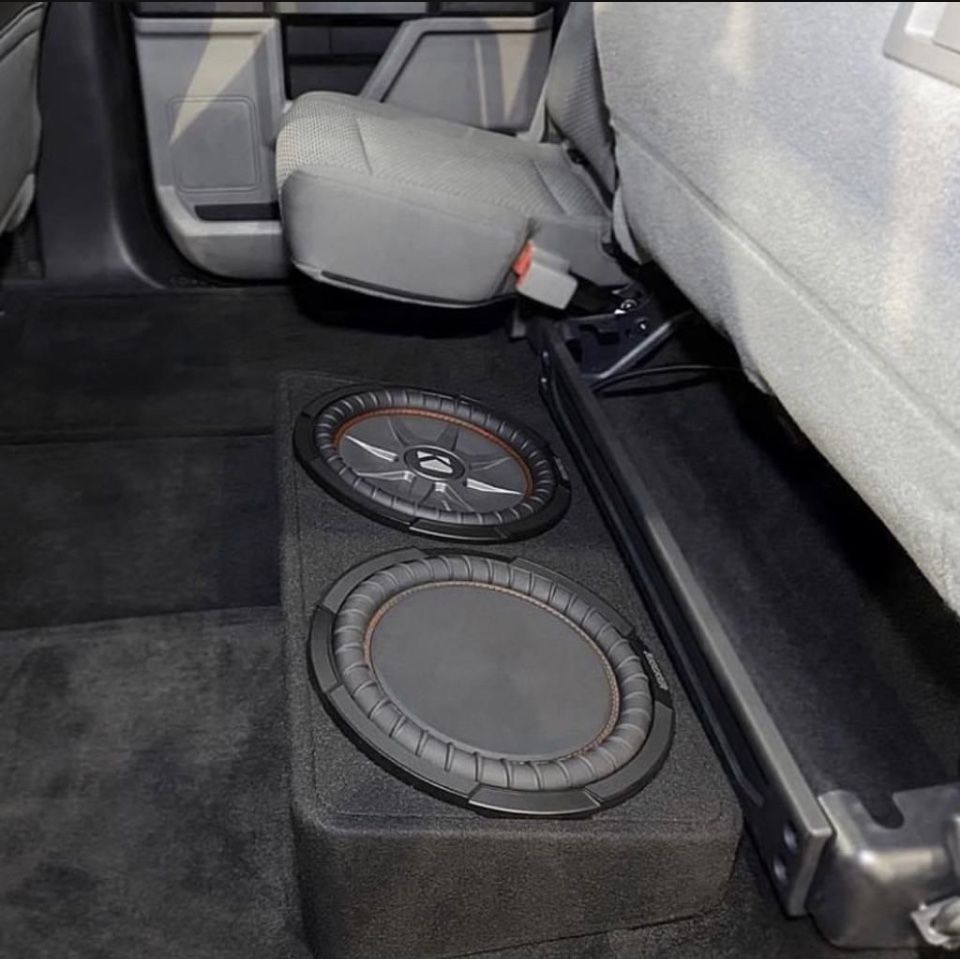 Brand New Subwoofers Kicker Rt 12” Shallow Series With Slim Boxes for