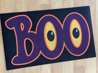 Halloween Floor Welcome Door Mat Boo decoration