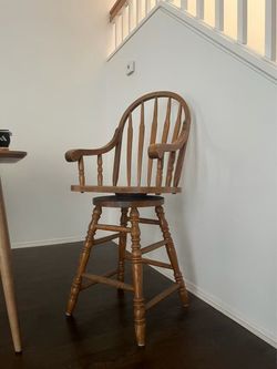 Swivel bar chairs set of 4 Wood