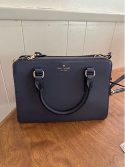 Kate Spade Navy Blue Satchel / Crossbody Purse