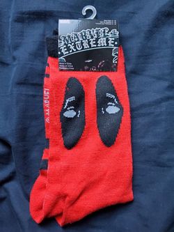 Marvel Deadpool Socks Size 6-12