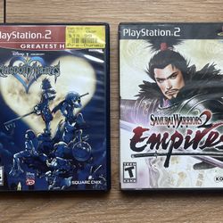 PlayStation 2 Games Kingdom Hearts and Samurai warriors empires both tested and working ! 