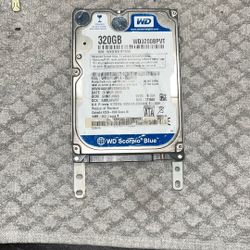 WESTERN DIGITAL SCORPIO BLUE HARD DRIVE 320GB 5400RPM