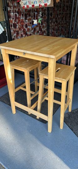 IKEA two stools and table set