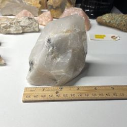 huge clear quartz crystal 