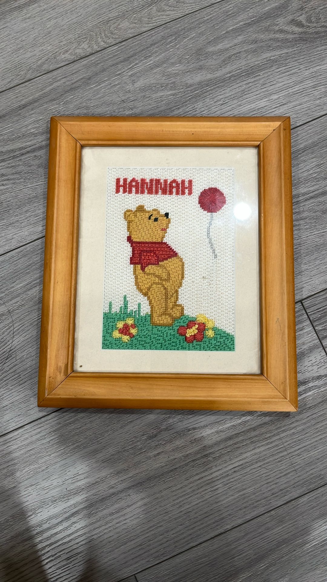 Winnie the Pooh Knitted Artwork