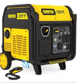 Champion 11,000-Watt Wireless Remote Start Portable Inverter Generator Wireless Remote Start, Gas Powered, Home Backup, Quiet Technology, Free 3-Year