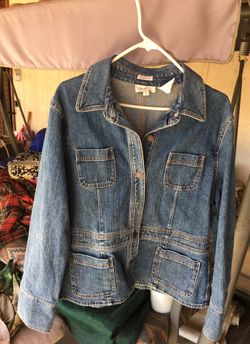 Denim jacket XL hardly worn misfit ladies