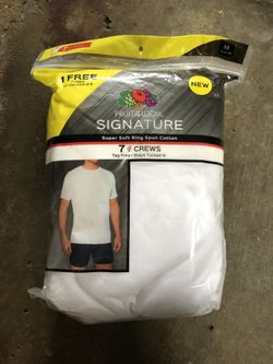 Fruit Of The Loom White T-shirts