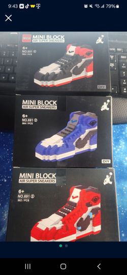 New Mini Block Not Legos Air Nike Super Sneakers 6+ 505pc