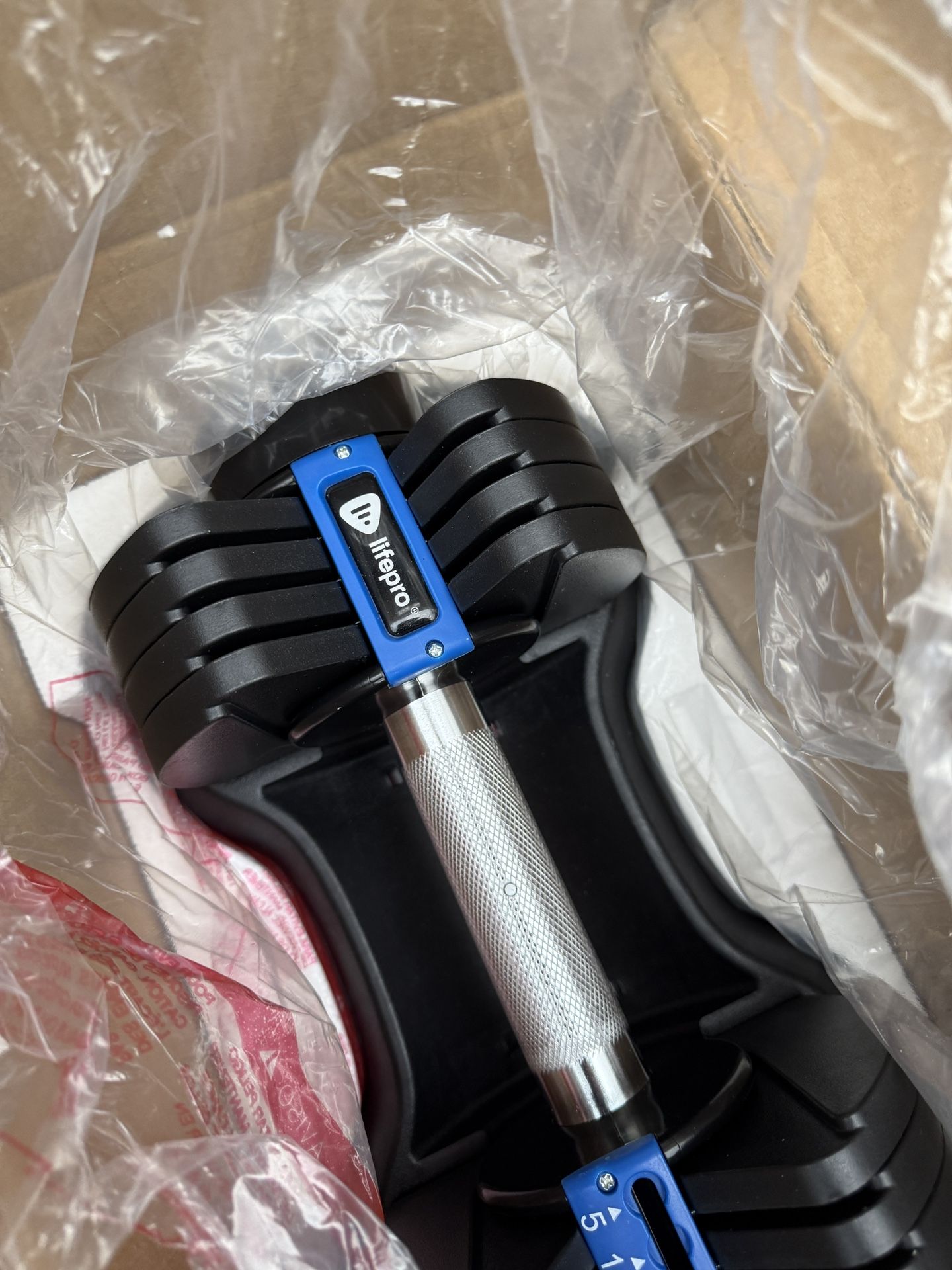 Lifepro adjustable dumbbell set (25lbs pair)