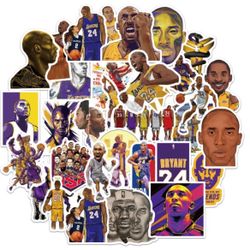 50 PCS Kobe Bryant Not Repetitive Vinyl Decal Stickers