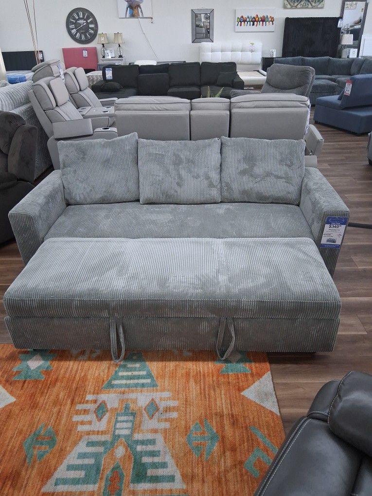 Sleeper Sofa In Fog