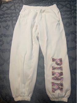 Pink sweat pants