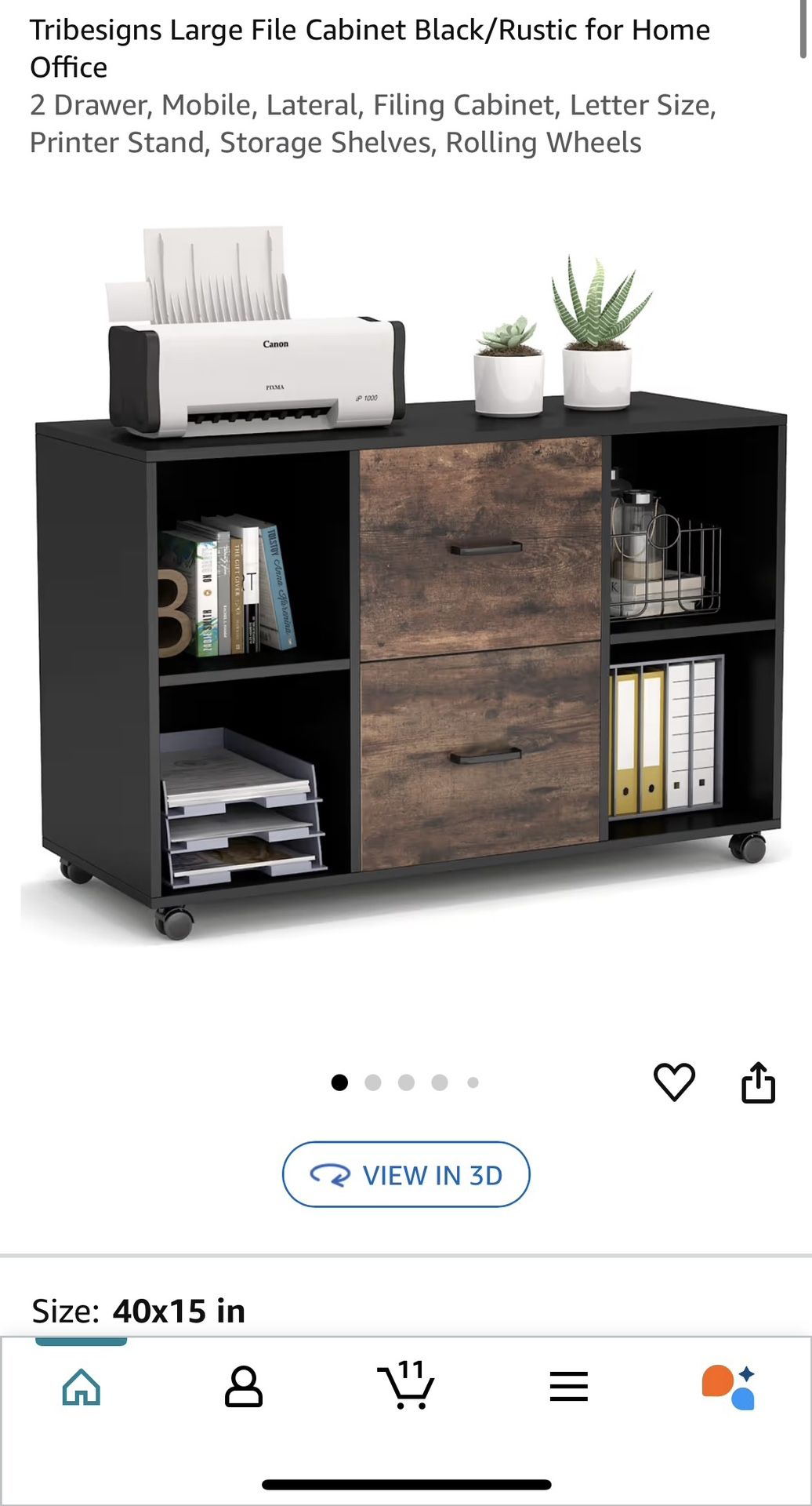 Filing Cabinet For Office/Home. Bought For $170 - Selling For $95