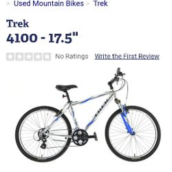 Trek 4100 Made In 2002. 17.5 Inch Frame Or Maybe 20 Inch.