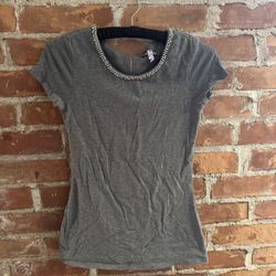 Express rhinestone Top zipper back recently dry cleaned