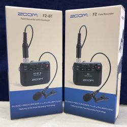 Zoom F2 Ultracompact Portable Field Recorder with Lavalier Microphone