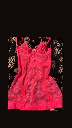 victorias secret pink lingerie dress
