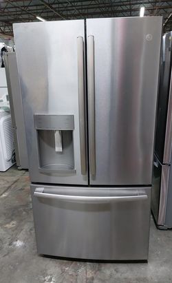 GE 3-Door Refrigerator Stainless Steel FrenchDoor