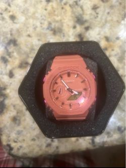 Casio G-Shock Watch in Coral Pink