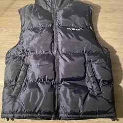 Avirex Mens Black Thick Vest Puffer Size XL