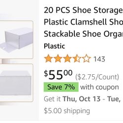 Brandnew Shoe Storage Has 20 Boxes
