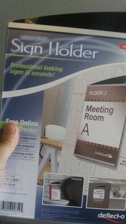NEW SIGN HOLDER BUSINESS OFFICE