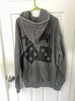 Stussy Dice Zip Up Large Hoodie Pigment Dye